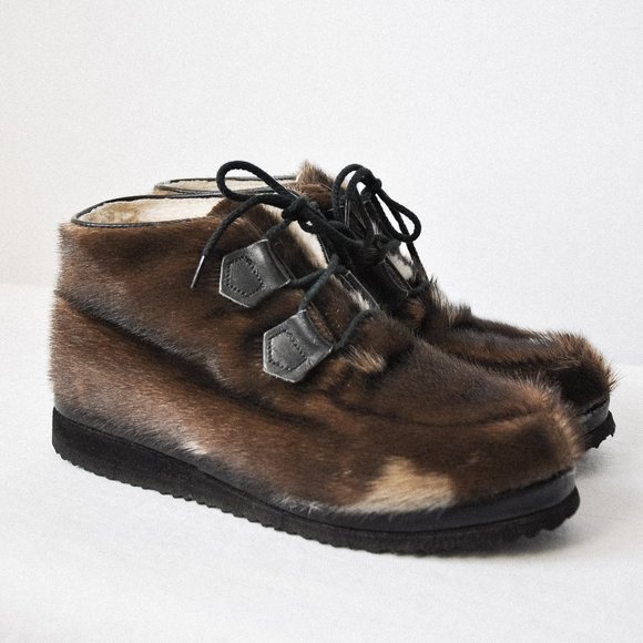 Vintage 1970s Blondo Seal Fur Boots - Picture 1 of 11